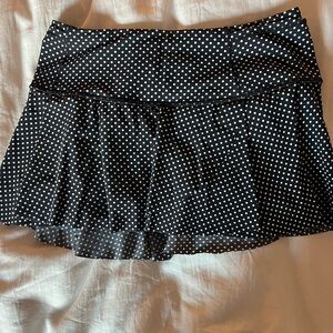 lululemon athletica Black and White Polka Dot Tennis Skirt